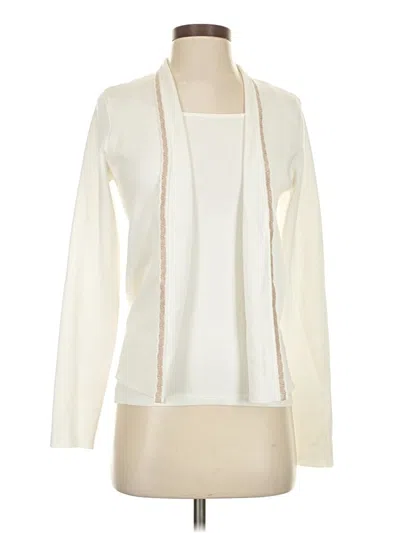 Pre-owned Cyrus Cardigan Sweater In White
