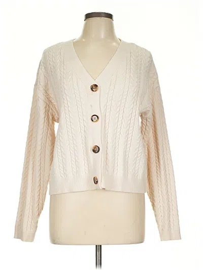 Pre-owned Cyrus Cardigan Sweater In White