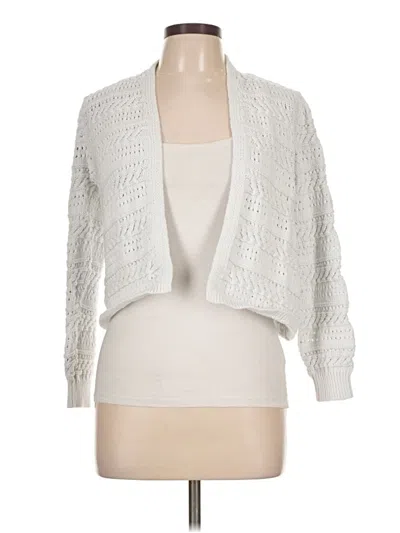 Pre-owned Cyrus Cardigan Sweater In White