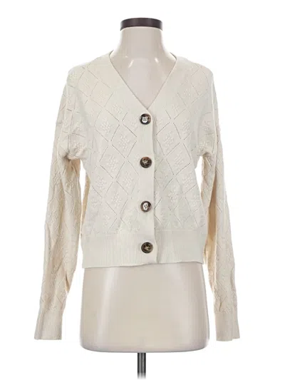 Pre-owned Cyrus Cardigan Sweater In White