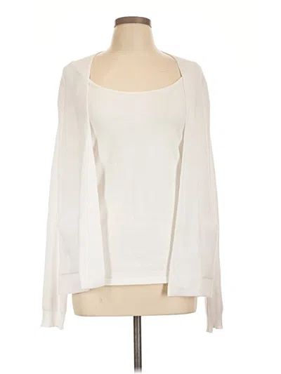 Pre-owned Cyrus Cardigan Sweater In White