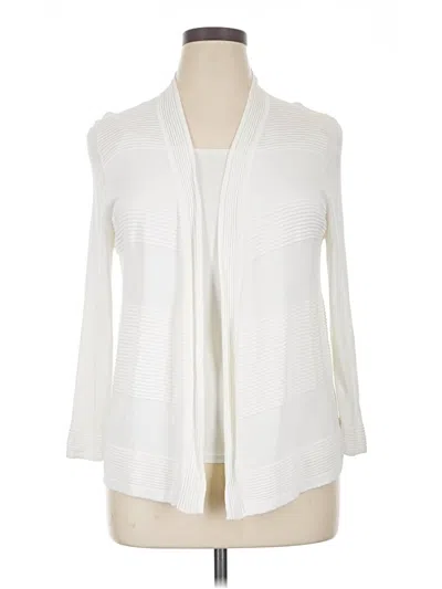 Pre-owned Cyrus Cardigan Sweater In White