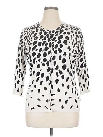 Pre-owned Cyrus Cardigan Sweater In White