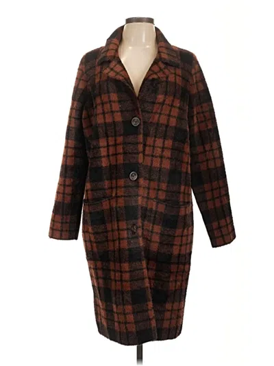 Pre-owned Cyrus Coat In Brown