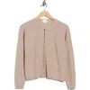 Cyrus Crewneck Button Front Cardigan In Neutral
