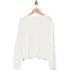 Cyrus Crewneck Button Front Cardigan In White