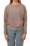 Cyrus Dolman Sleeve Sweater In Brown
