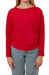 Cyrus Dolman Sleeve Sweater In Red