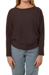 Cyrus Dolman Sleeve Sweater In Brown