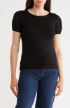 Cyrus Eyelet Sleeve T-shirt In Black