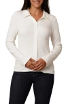 Cyrus Faux Pearl Collar Button-up Shirt In White