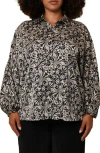 Cyrus Floral Button-up Shirt In Black