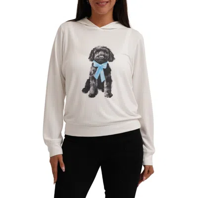 Cyrus Fluffy Dog Graphic Hoodie In Brown