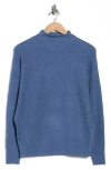 Cyrus Funnel Neck Dolman Sleeve Sweater In Blue