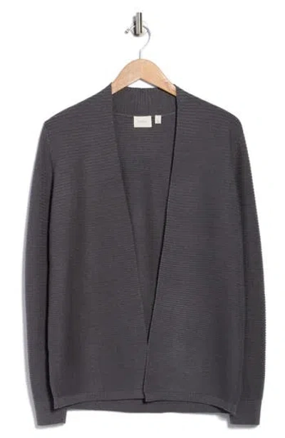Cyrus Link Stitch Cardigan In Black