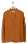 Cyrus Link Stitch Cardigan In Brown