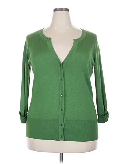Pre-owned Cyrus Long Sleeve Blouse In Green
