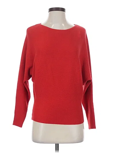 Pre-owned Cyrus Long Sleeve Top Red Boatneck Tops