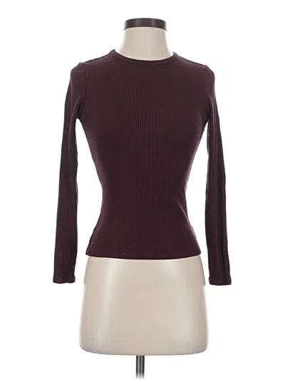 Pre-owned Cyrus Long Sleeve Turtleneck In Burgundy