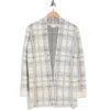 Cyrus Open Front Eyelash Knit Cardigan In Multi