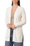 Cyrus Open Front Pocket Cardigan In White