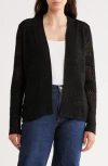 Cyrus Open Stitch Cardigan In Black