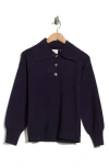 Cyrus Polo Sweater In Eclipse