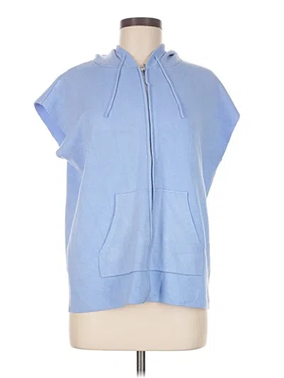 Pre-owned Cyrus Poncho In Blue