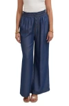 Cyrus Pull On Wide Leg Pants In Blue