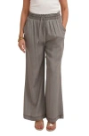 Cyrus Pull On Wide Leg Pants In Brown