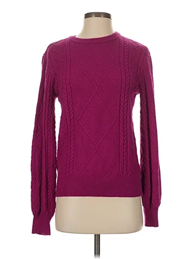 Pre-owned Cyrus Pullover Sweater In Burgundy