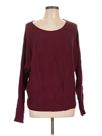 Pre-owned Cyrus Pullover Sweater In Burgundy