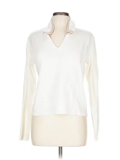 Pre-owned Cyrus Pullover Sweater In White