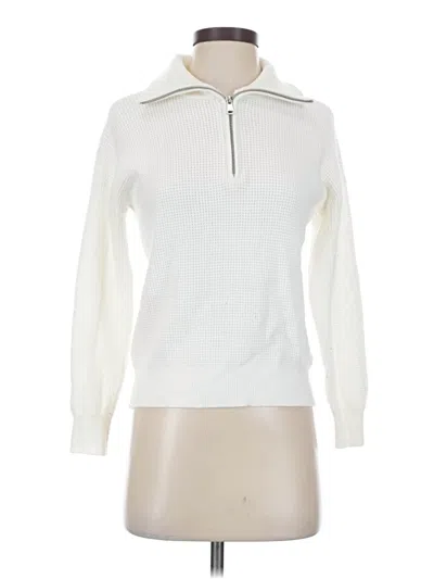 Pre-owned Cyrus Pullover Sweater In White