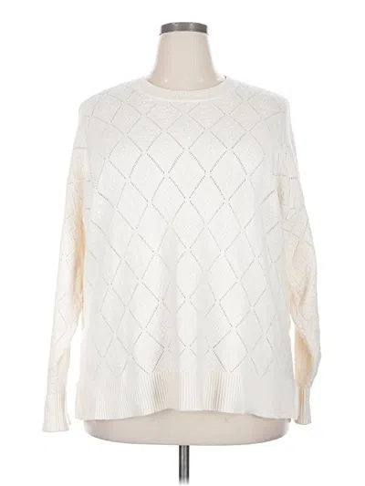 Pre-owned Cyrus Pullover Sweater In White