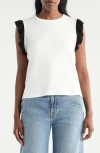 Cyrus Ruffle Sleeveless Top In Multi