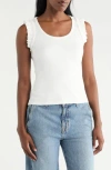 Cyrus Ruffle Tank Top In Brown