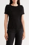Cyrus Ruffle Top In Black