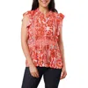 Cyrus Ruffle Woven Top