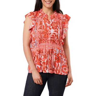 Cyrus Ruffle Woven Top
