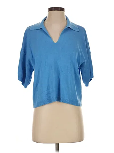 Pre-owned Cyrus Short Sleeve Polo Shirt In Blue