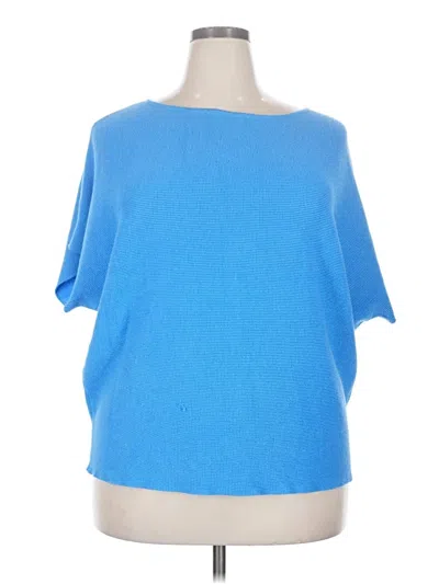 Pre-owned Cyrus Short Sleeve Top Blue Boatneck Tops