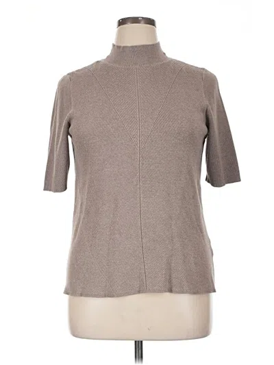 Pre-owned Cyrus Short Sleeve Top Gray Turtleneck Tops