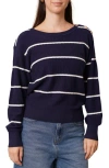 Cyrus Stripe Pullover Sweater In Blue