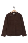 Cyrus Textured Sweater Jacket In Brown