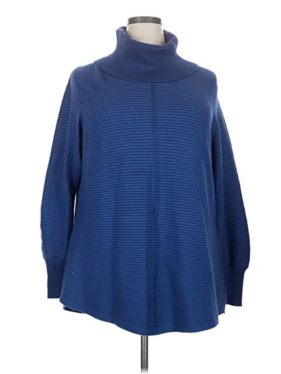 Pre-owned Cyrus Turtleneck Sweater In Blue