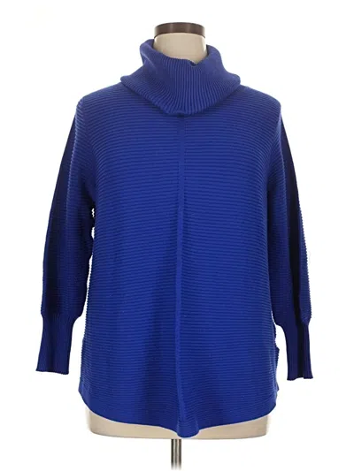 Pre-owned Cyrus Turtleneck Sweater In Blue
