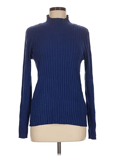 Pre-owned Cyrus Turtleneck Sweater In Blue