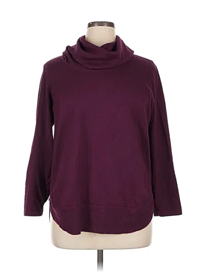 Pre-owned Cyrus Turtleneck Sweater In Burgundy