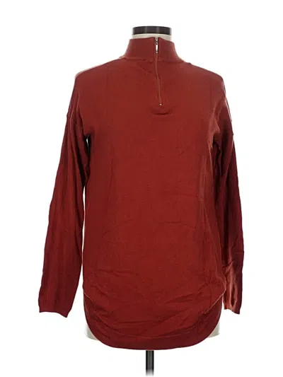 Pre-owned Cyrus Turtleneck Sweater In Burgundy